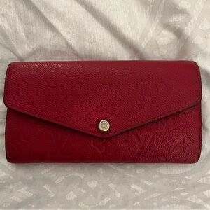Authentic Louis Vuitton Empreinte Sarah Wallet